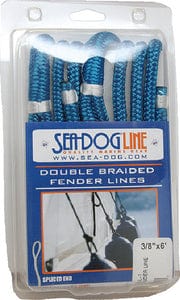 Sea Dog 302110006NV1 Premium Double Braided Nylon Fender Line: 3/8" ? 6': Navy pr.