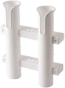 2 Pole Rod Storage Rack: White
