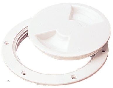Sea-Dog 3371401 Screw Out Deck Plate: 4" White
