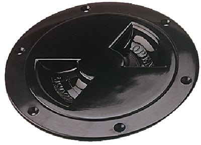 Sea-Dog 3371451 Screw Out Deck Plate: 4" Black