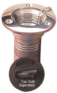 SeaDog 351300 Hose Deck Fill Body without Cap: 1-1/2" Hose Diameter