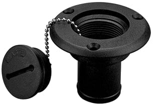Sea-Dog 3570101 Gas Deck Fill Fiberglass Nylon w/Red Slotted Cap