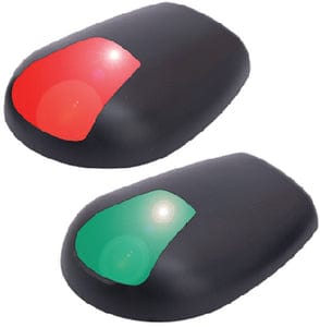 SeaDog 400078 Black LED Side Mount Side Navigation Port & Starboard Lights <SPACER TYPE=HORIZONTAL SIZE=1> USCG 1 NM Approved <SPACER TYPE=HORIZONTAL SIZE=1> #8 Fastener