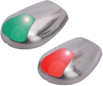 SeaDog 400079 Stainless LED Side Mount Side Navigation Port & Starboard Lights <SPACER TYPE=HORIZONTAL SIZE=1> USCG 2 NM Approved <SPACER TYPE=HORIZONTAL SIZE=1> #8 Fastener