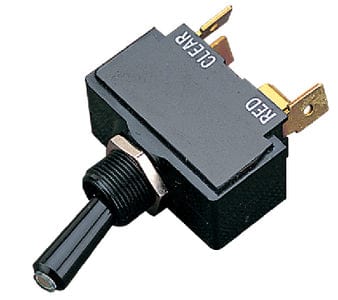 SeaDog 420125 Single Pole Single Throw 5 Terminal Blade Light Tip 12V 15 Amp Mom. On / Off / On Toggle Switch