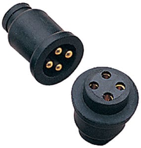 Sea-Dog 4261621 Polarized Molded Electrical Connector: 2-pin