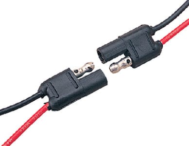 2 Wire Polarized Connector w/Leads