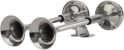 SeaDog 431620 Compact 7 Amp 112 DB 12V Dual 16" Trumpet Horn <SPACER TYPE=HORIZONTAL SIZE=1> Stamped 304 Stainless