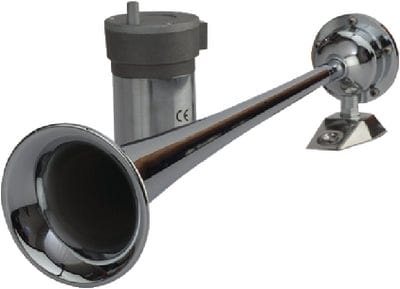 SeaDog 432510 Maxblast 20 Amp 120 DB 12V 11 PSI Single 17" Trumpet Air Horn <SPACER TYPE=HORIZONTAL SIZE=1> Chrome Plated Brass