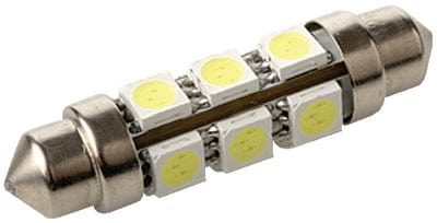 SeaDog 442439 Nickel Plated Brass 8 LED White Lights 12.8V .7 Watt All Around Festoon