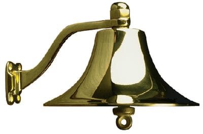 SeaDog Cast Polished Brass Bell <SPACER TYPE=HORIZONTAL SIZE=1> #6 Fastener