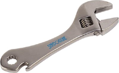 SeaDog 563255 Cast 17-4ph Grade Stainless Adjustable Wrench <SPACER TYPE=HORIZONTAL SIZE=1> Includes 1/4" Hex Head & Bottle Opener