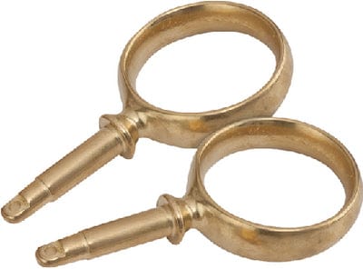 SeaDog 5805901 Brass Round Horn Oarlocks: pr.