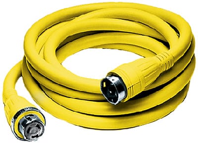 Hubbell 50A 125/250V Vinyl Jacketed Pre Wired 50' Shore Power Cable Set