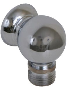 Scandvik 10003 Chrome Plated Brass Compact Bulkhead Connection For Shower Hose: 3/8" BSP-M Hose Connection