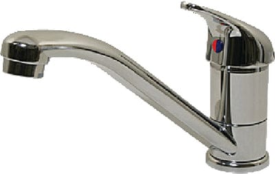 Scandvik 10480P Single Lever Mixer: Chrome/Brass