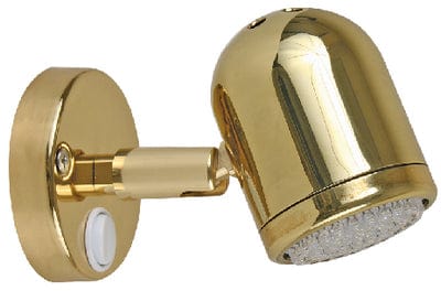 Scandvik 19052P Cabin and Reading Light: Polished Brass