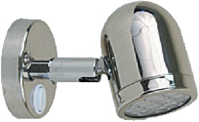 Scandvik 19053P Cabin and Reading Light: Stainless Steel