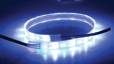 LED Dual Color Flex Strip: Blue/White