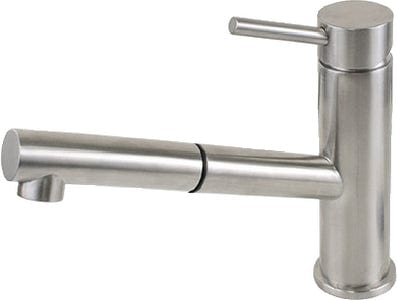 Scandvik 74122 Nordic Pull-Out Galley Mixer: Brushed Stainless Steel