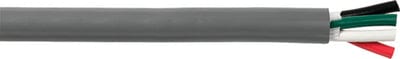 Cobra Tinned Copper Round 4-Conductor Wire: 250' 16/4 AWG Gray Jacket