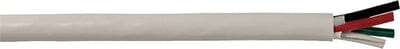 Cobra Tinned Copper Round 4-Conductor Wire: 100' 12/4 AWG White Jacket