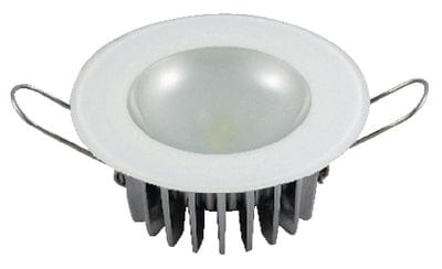 Lumitec 113190 Mirage Flush Mount Down Light w/Glass Bezel & Non-Dimming White/Blue/Red/Purple LEDs