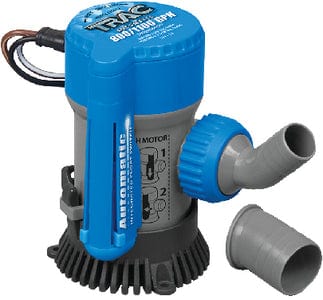 Trac Automatic 800/1100 GPH Bilge Pump With 3/4" & 1-1/8" Outlets