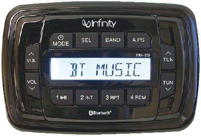 Infinity INFPRV250 AM/FM/USB Bluetooth Multimedia Waterproof Marine Stereo