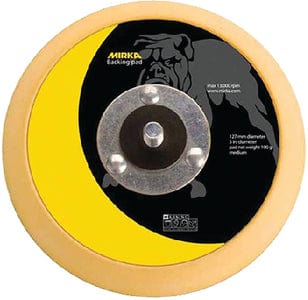 5" Vinyl Faced Backup Pad: Medium