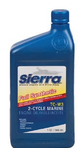 Sierra 95402 Fully Synthetic TC-W3 2-Stroke Outboard Oil: Qt.