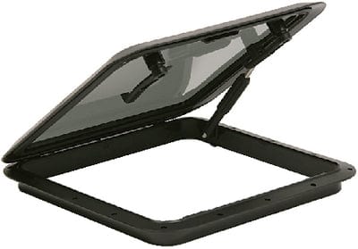 Hatch Package With Trim Ring & Screen: Black w/Smoked Acrylic Lens