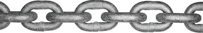 Grade 30 Proof Coil Hot Dip Galvanized Chain: 3/16" x 250' Pail