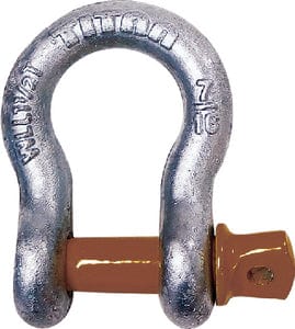 Hot Galvanized Bow Shackle: 1"