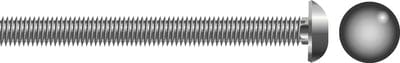 Carriage Bolt: 1/4"-20 x 4"