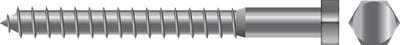 Lag Screw: 1/4 x 1"