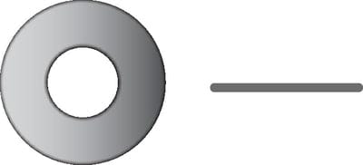 Flat Washer: 1/4": .050" Thick:  OD 1/2"  (A/N Style)