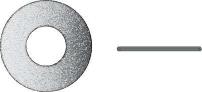 Flat Washer: 3/8": .062" Thick: OD 1" 