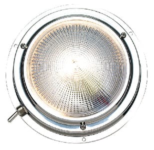 Seachoice Polished Stainless Steel Bright White LED Dome Light