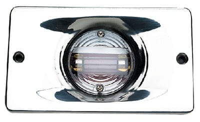 Seachoice 05361 Transom Light With Stainless Steel Flange: Rectangular
