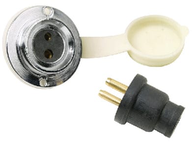 Seachoice Deck Connector With Two Pin Double Contact Socket and Plug