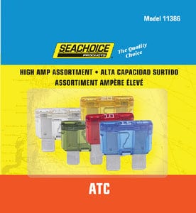 Seachoice High Amp ATC Glass Fuse Assortment: 5ea