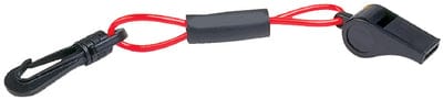 Seachoice 11726 Black Whistle On Red Floating Key Chain