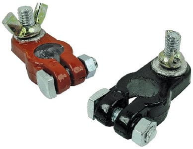 Seachoice Plastic Coated Battery Terminal Set (Includes 3/8" Positive and 5/16" Negative)