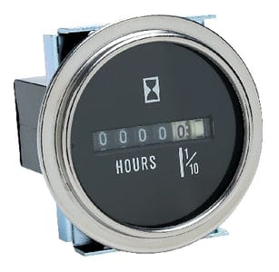 Seachoice Hour Meter With Stainless Steel Bezel