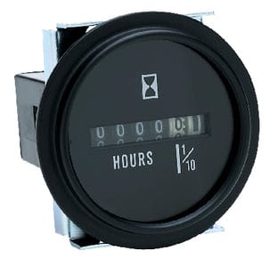 Seachoice Hour Meter With Black Bezel