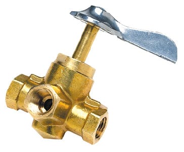 Seachoice Brass Three Way Fuel Line Valve