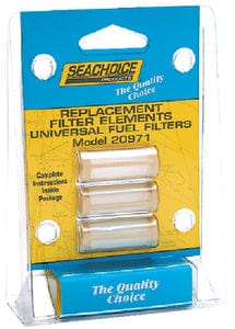 Seachoice Replacement Filters Only For 20941 In-Line Fuel Filter (Pack of 3)