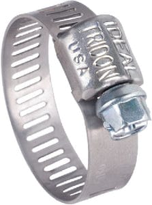 Seachoice 23351 Stainless-Steel Mini Hose Clamps: 5/16" Band: Size #4: 10/Bx