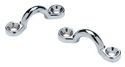 2 Pack of Chrome Plated Brass Bimini Top Spring Snap Hooks for